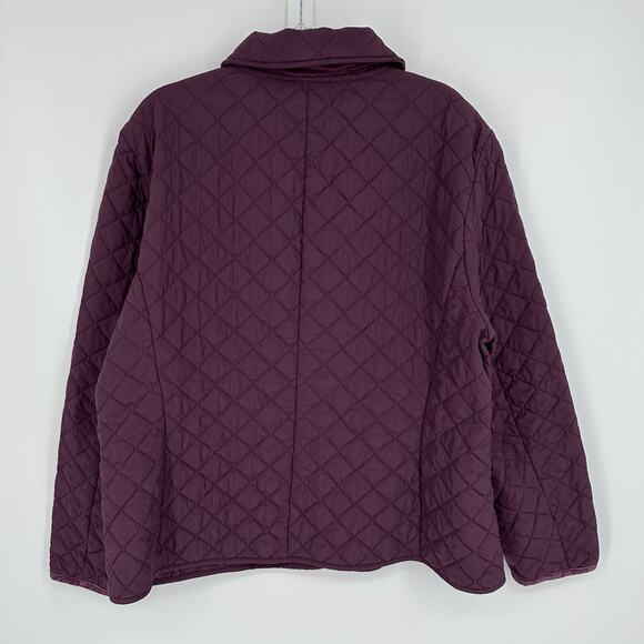 Pendleton Quilted Jacket Women’s Size XL Purple Button Up Long Sleeve Pockets - Picture 3 of 7